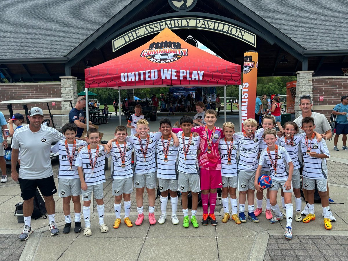 MVPremier's tweet photo. Congratulations to our 2013 Boys Gold team for being crowned 🏆Champions🏆 of the Community Kickoff! #mvpremier #TheGoldStandard https://t.co/qQ6unhlOB8