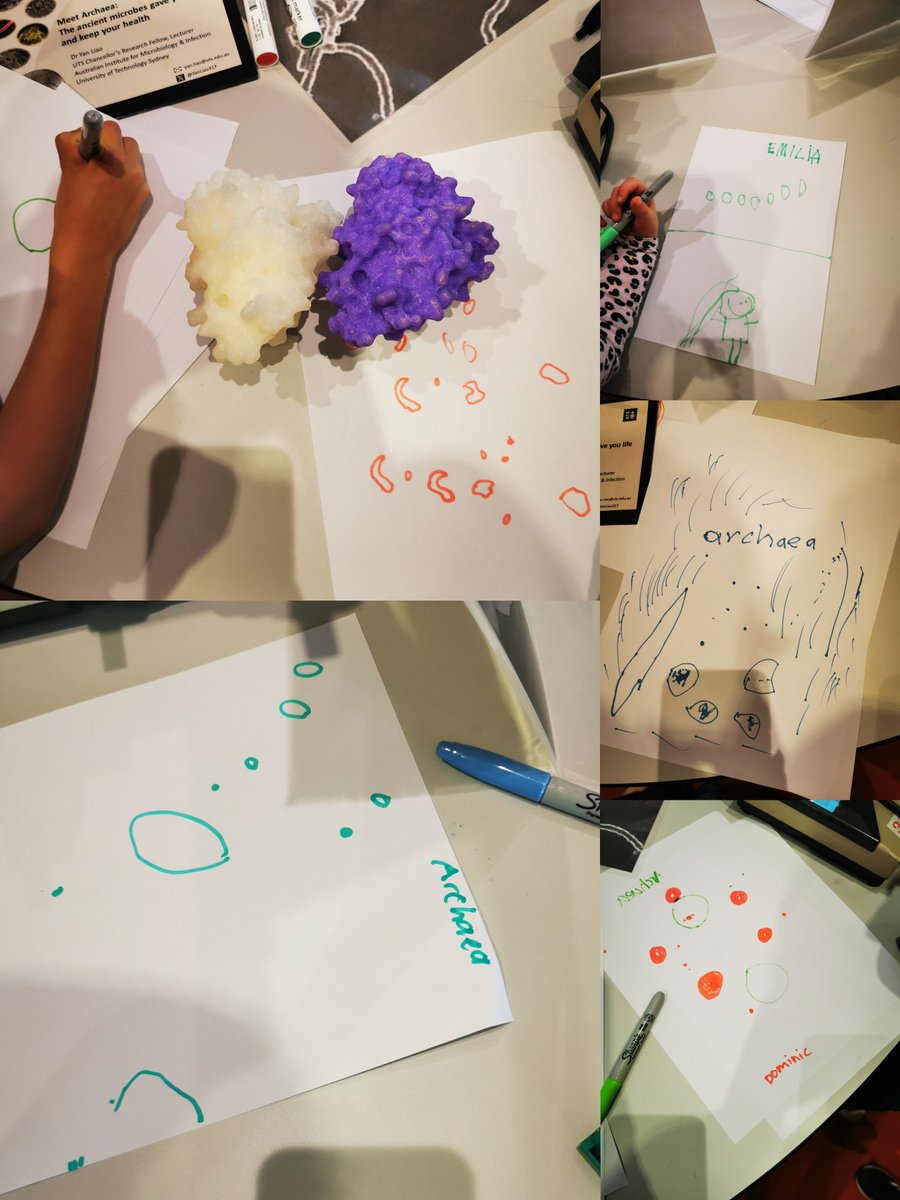 Excited to share that I participated in the Sydney Science Festival as part of the "Meet a Scientist"!  The kids were fascinated by the chance to observe archaeal cells from Antarctic lakes 🌍❄️. Even more rewarding was seeing their creativity come to life <a href="/AIMI_UTS/">Australian Institute for Microbiology & Infection</a> <a href="/UTS_Science/">UTS Science</a>