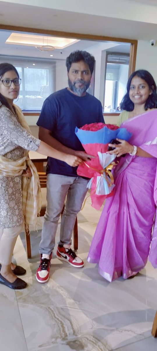 PriyaMedi's tweet photo. So humble, soft spoken and down to earth attitude..you are definitely who we look up to..Congratulations on the success of  #Thangalaan @PaRanjith Sir https://t.co/SMS8ersDb0