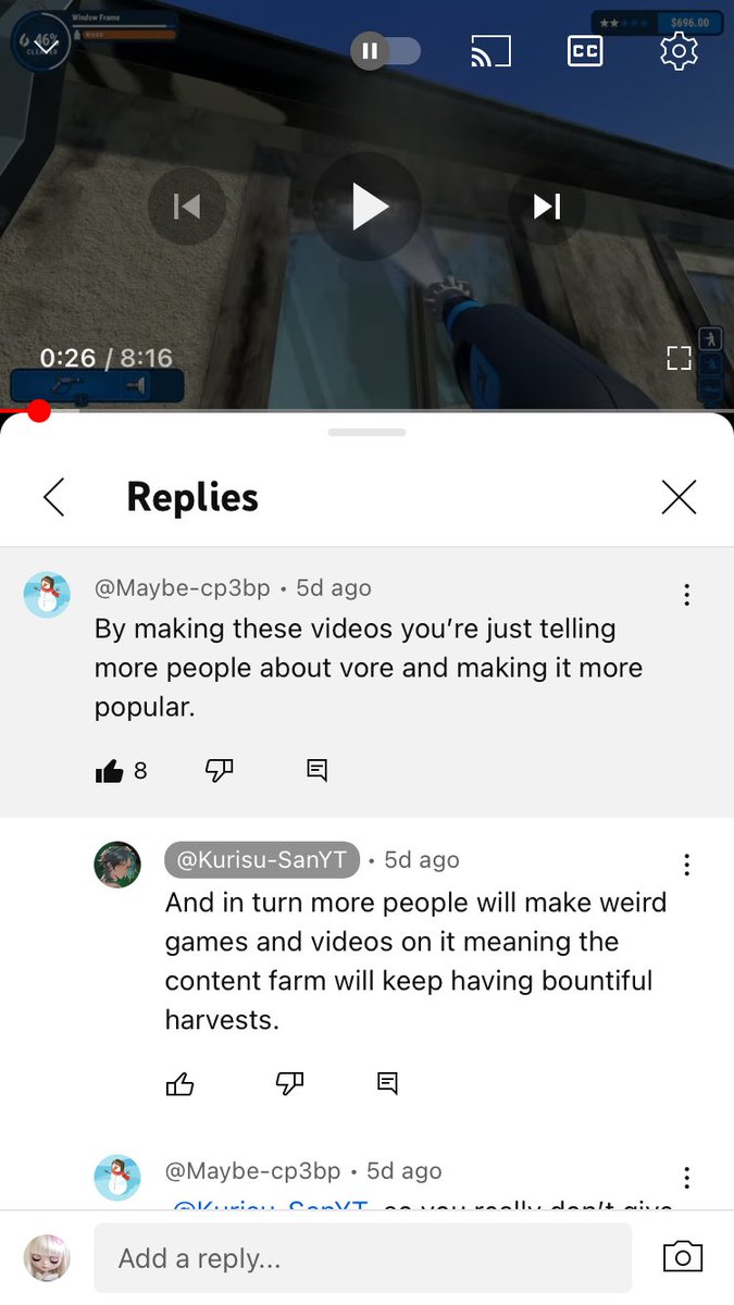 fruitsando67662's tweet photo. If you guys want more reasons to not support this guy, here it is! He’s literally admitting he doesn’t give a shit about the content he’s making and only wants money and to farm content for his shitty channel, if you still support this guy then your the most stupidest person. https://t.co/wXoUfeEY4n