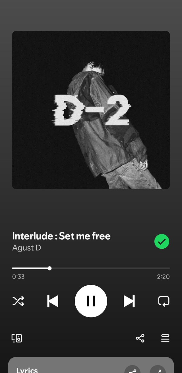 SetMeFreeOT7's tweet photo. #TeamD2
#D2to1b
#StreamforSUGA
#BesideSUGA https://t.co/ocOXQNOkxU