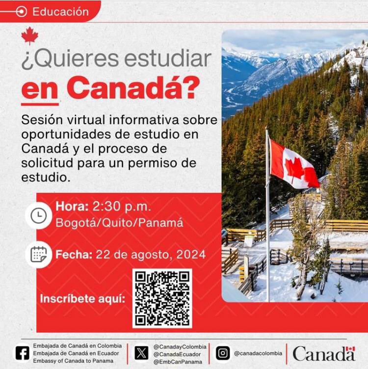LiiMosquera's tweet photo. Volvimos con la sección bacana #mevoyConBeca 📚 ✈️ 
Y recuerden que la preparación es clave; conozcan, pregunten e indaguen. 
Dense un borondo a esta sección que abrirá la @CanadayColombia el 22 de agosto, para descubrir sus oportunidades de estudio. 👇🏾 📍 🚨 https://t.co/xMIq8bj15k