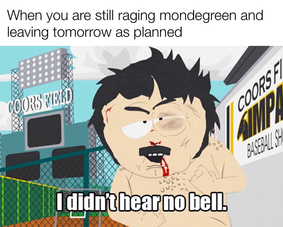 Cheers to those still raging it