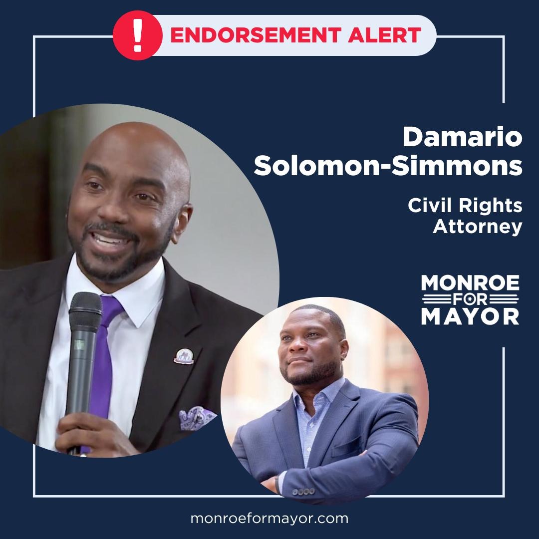 AttorneyDamario's tweet photo. As a native Tulsa and attorney committed to advancing justice for all, I wholeheartedly endorse Monroe Nichols for his unwavering dedication to civil rights and his deep respect for the 1921 Tulsa Race Massacre survivors and descendants. 
#monroefortulsa  
#monroeformayor https://t.co/haMvmtxuQ2