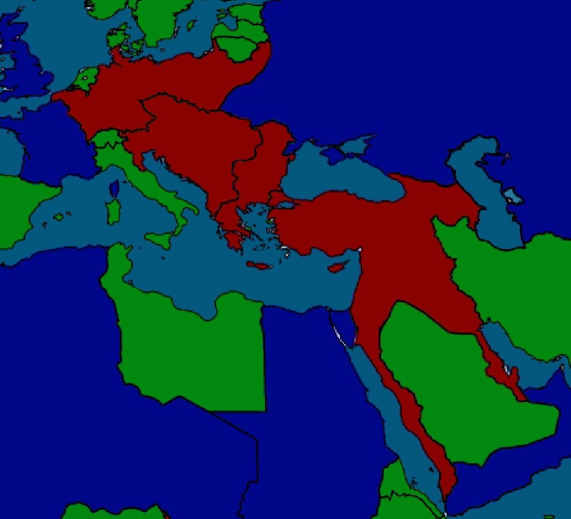 ARandomMapper's tweet photo. My personal take on a Central Powers victory of WWI https://t.co/9DHPP9HDu9