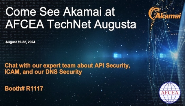 FRYTRIXTER's tweet photo. .@Akamai is gearing up for AFCEA TechNet Augusta next week. Be sure to visit us at booth #R1117 to explore our advanced ICAM and cybersecurity solutions. See you there! #AFCEATechNet #DigitalTransformation https://t.co/EcXZqUMaCy https://t.co/MnMW10vqWs
