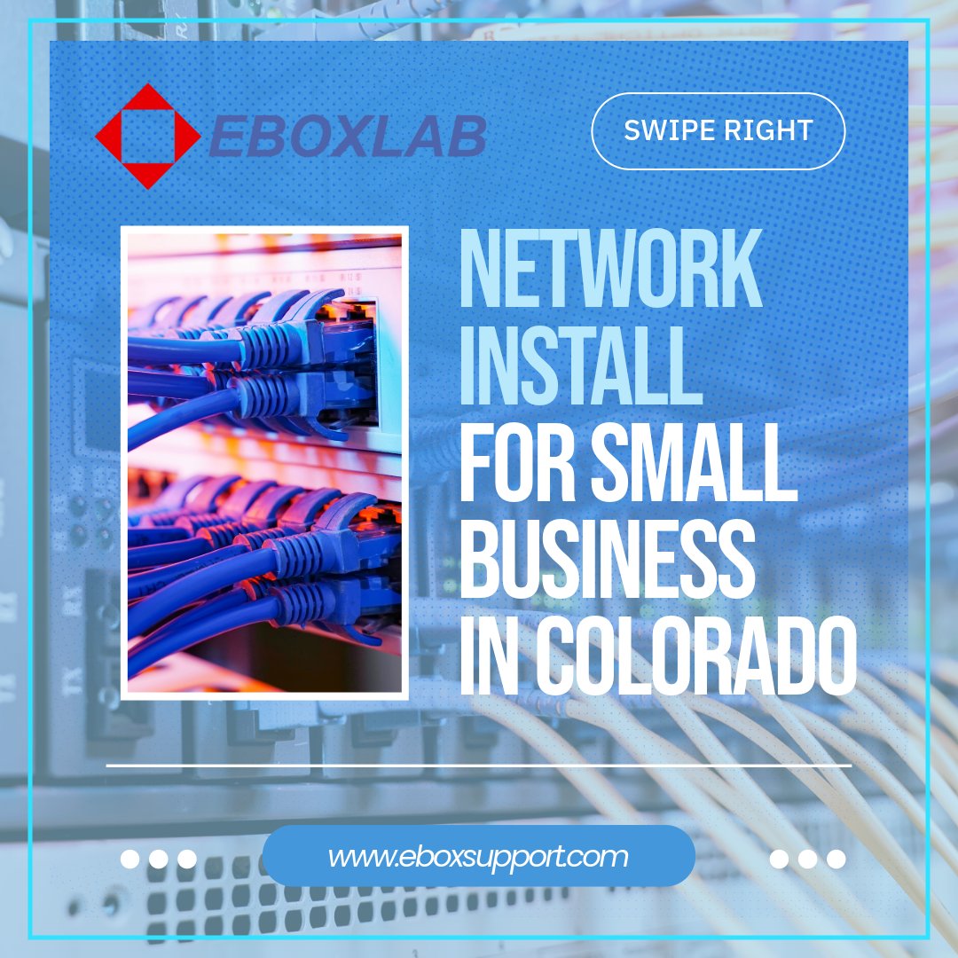 EboxlabInc's tweet photo. 🔗 Struggling with slow network speeds? Eboxlab specializes in super-fast network installations tailored for small businesses in Colorado! 🚀 #ColoradoBusiness #NetworkSolutions #Eboxlab #SmallBizTech https://t.co/48vuI9JVrS