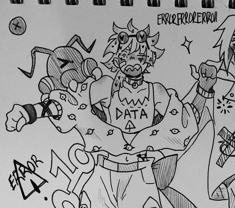 mishimallows's tweet photo. @GloomyStreets Sadly don’t have any colored yet but I have a few doodles of xwezi and their partner keramon. https://t.co/dDQ4Qwj6Mo