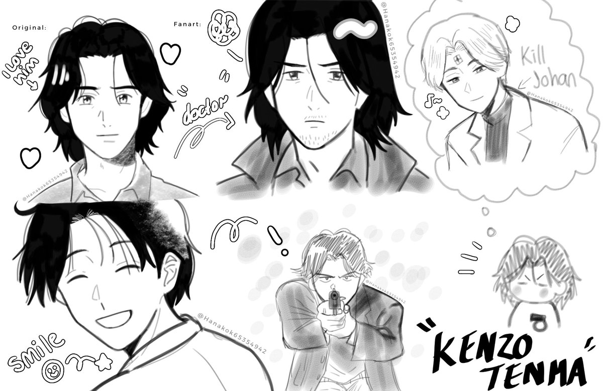 Hanakok65354942's tweet photo. Fanart 🌟
.
.
.
#Monster #johanliebert #kenzotenma #Grimmer #Lunge https://t.co/Pl3CPAmSPI