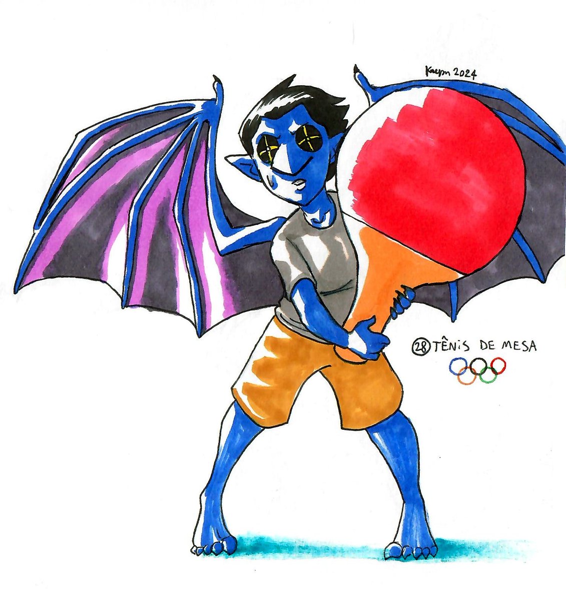 RebirthShadows's tweet photo. Doing a challenge from a Discord group, got to make one drawing per day during August, all Olympic games themed. I hope you like this bunch!

#Olympics2024Paris #OlympicGames #art #traditionalart #drawing #krepn #OC #originalcharacter #RebirthofShadows #comic #webtoonscanvas https://t.co/aarZkN2ZDv