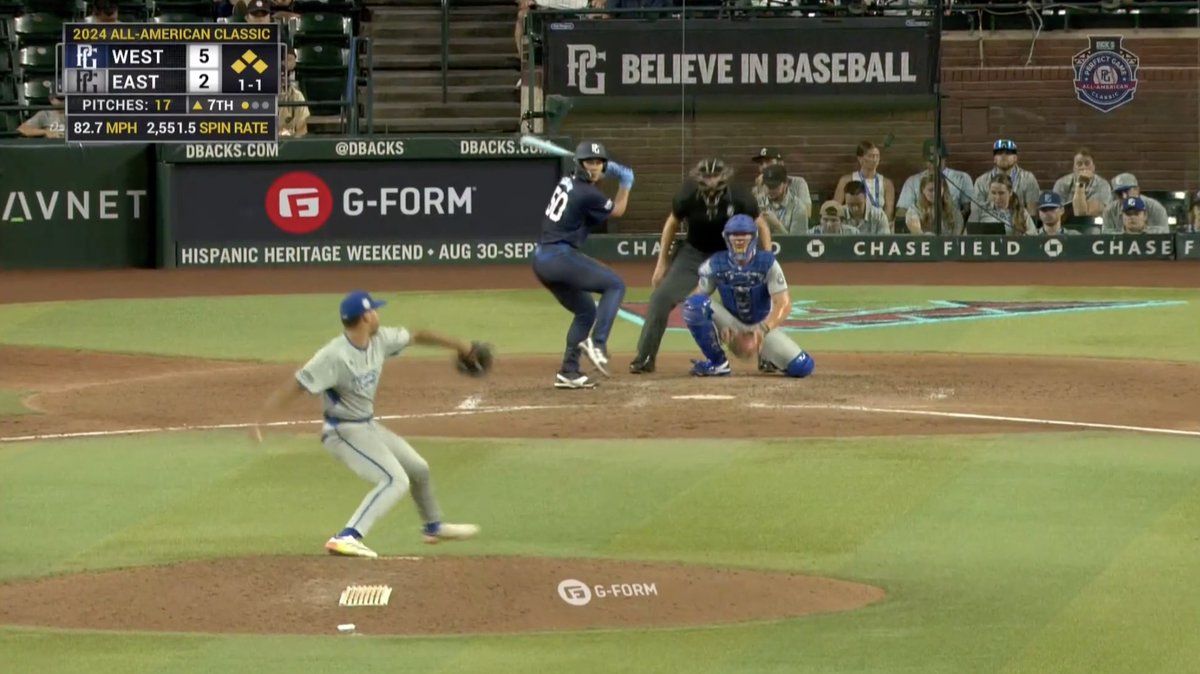 SVG_Brandon's tweet photo. Amateur baseball giant @PerfectGameUSA produces 70+ live games per year on its own streaming platform PGTV.

Tonight at Chase Field is their jewel event: the Perfect Game All-American Classic.

Go behind-the-scenes of the show: https://t.co/ohVCKgbbkR https://t.co/WGtZwKMn6L