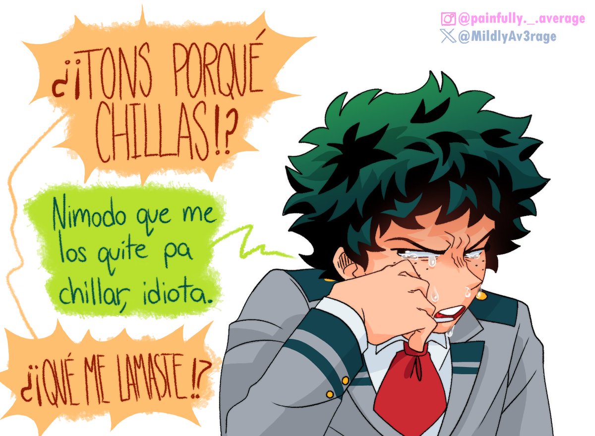 MildlyAv3rage's tweet photo. Mijo era de pensarlo no decirlo 

#MHA #BNHAfanart #bkdk https://t.co/36N59tm6i1