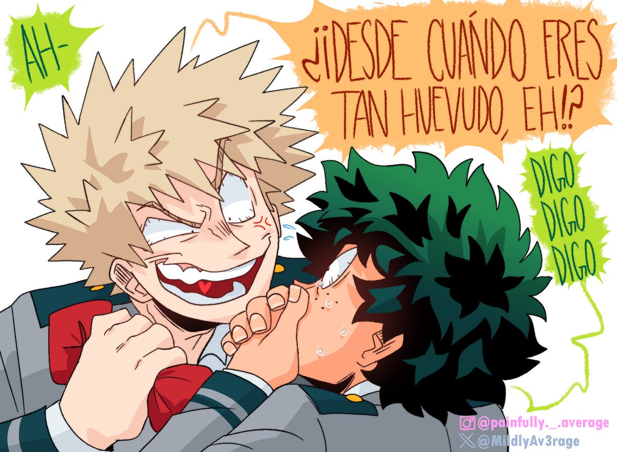 MildlyAv3rage's tweet photo. Mijo era de pensarlo no decirlo 

#MHA #BNHAfanart #bkdk https://t.co/36N59tm6i1
