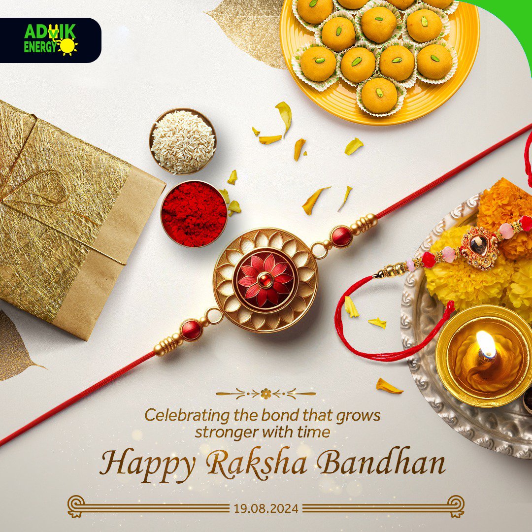 AdvikEnergy's tweet photo. To the best sibling ever, may your life be filled with happiness, success, and peace. Happy Raksha Bandhan
#HappyRakshaBandhan #happyrakshabandhan2024 #rakhi #brotherandsister #advikenergy #advikenergy🌿 https://t.co/N2C9ODjyP8