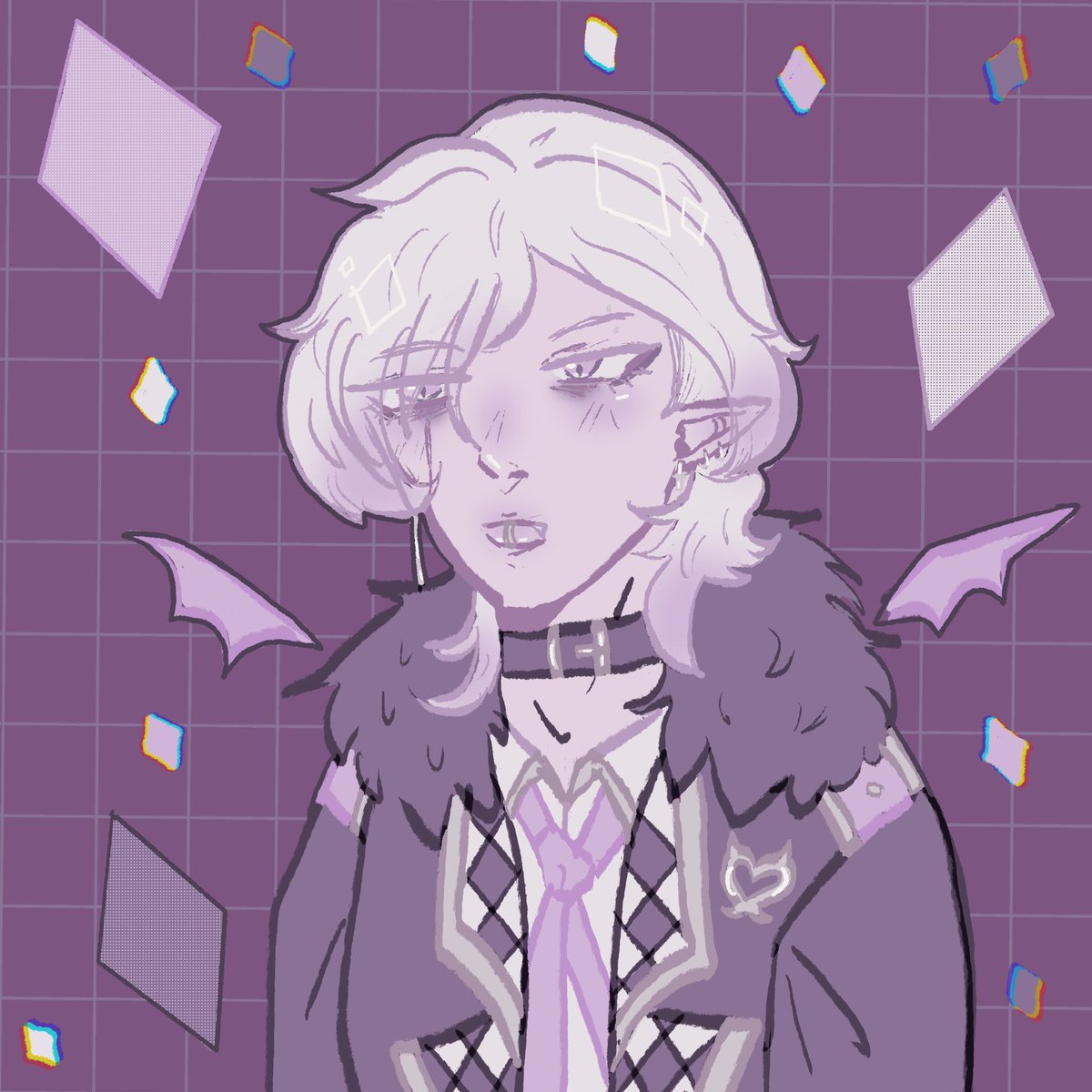 EunHyeTea's tweet photo. 💜🩶🤍🦇

#vampire #oc #originalcharacter https://t.co/MawoeEPvUN