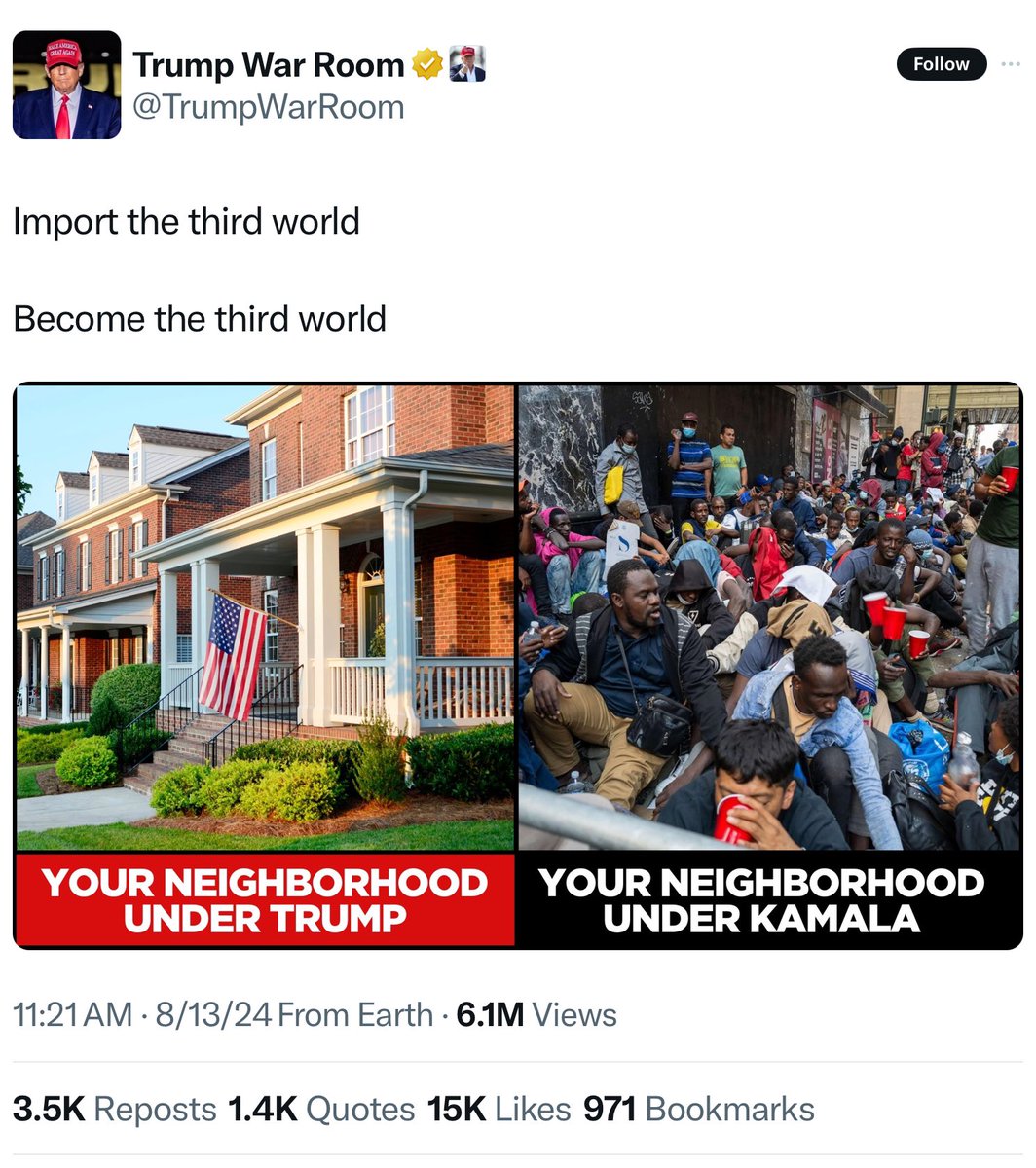 A post this week by the campaign of the presidential nominee of the Republican Party. Journalists should ask <a href="/GOP/">GOP</a> elected officials if they approve or disapprove of it. Decent people should ask the same question of Republican friends and family.