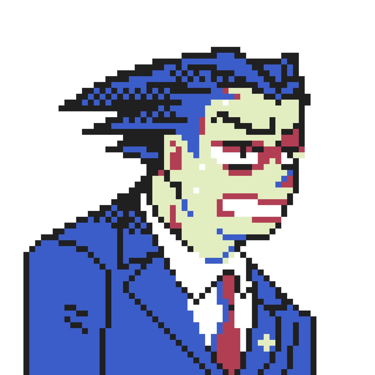 CaodunZx's tweet photo. Ace attorney, GBC style #pixelart #ドト絵 #像素画 https://t.co/iQMHmKG0H1