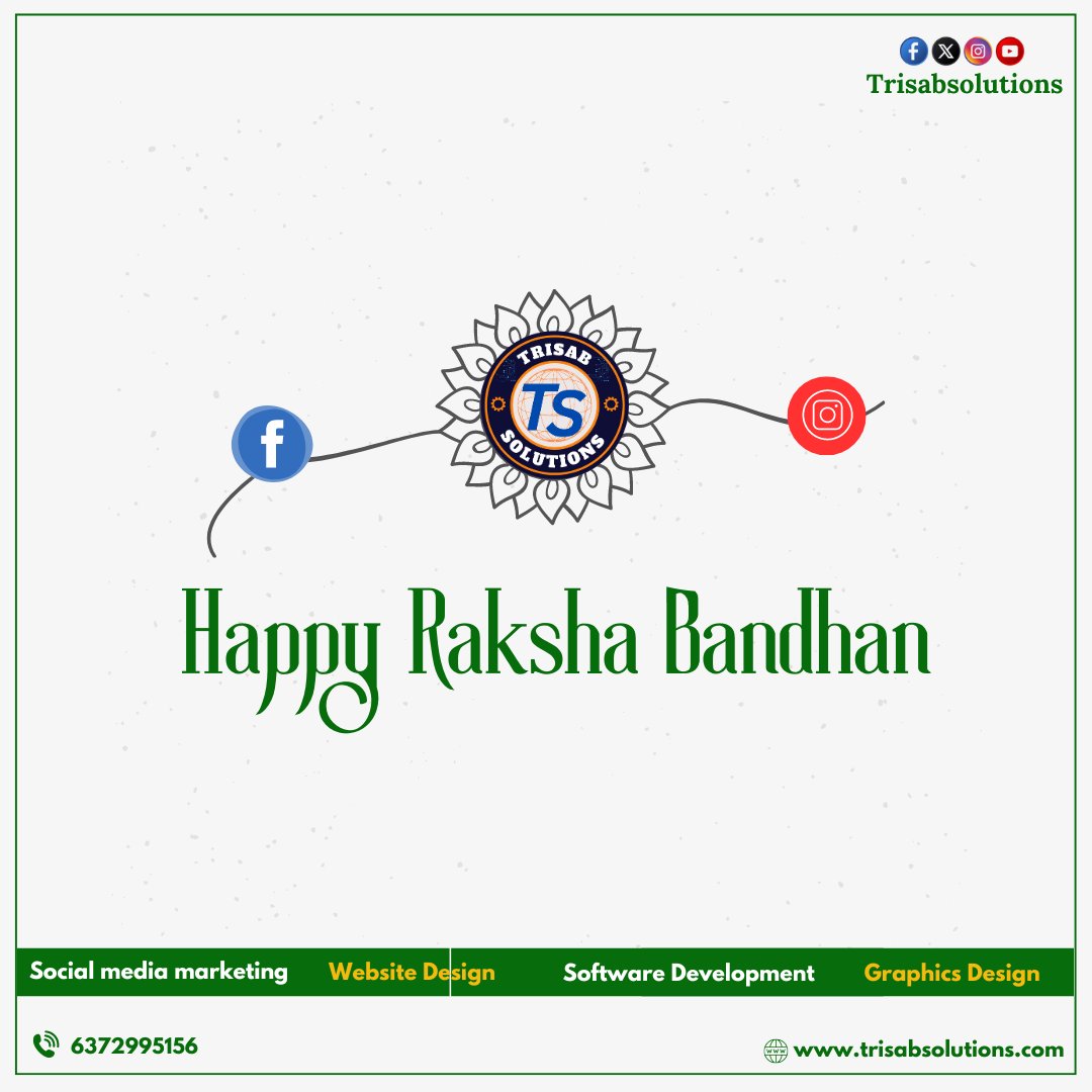 Trisabsolutions's tweet image. Let&apos;s make the bond as strong as #facebook &amp;amp; #instagram with your #siblings , on this Rakhsha Bandhan we are celebrating the bond of true connection &amp;amp; techno drives 
#socialmediamarketing #Digitalmarketing #Digitalmarketingagency #odisha #Bhubaneswar