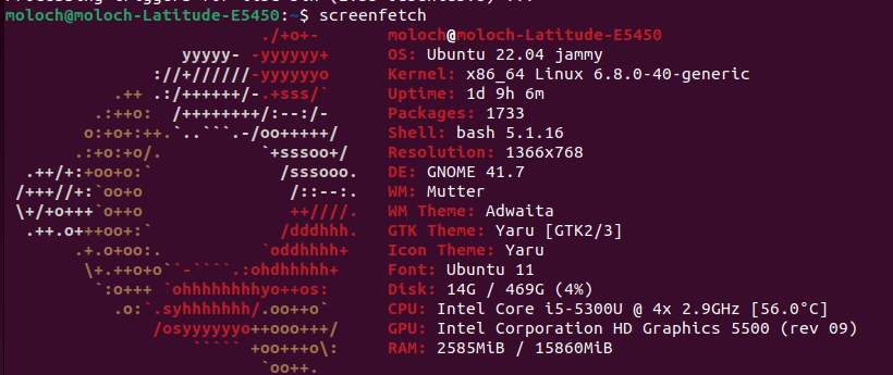 Daliantross's tweet image. #Screenfetch or #Neofetch? Do you have a preference? What&apos;s the first package you install on a fresh #Ubuntu SSD?