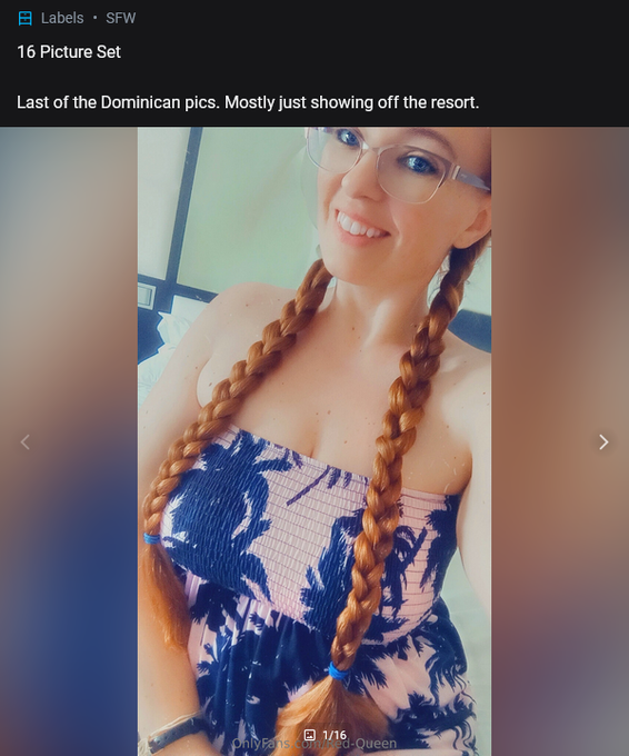Saturday's @OnlyFans Post  https://t.co/H0mgi7amZ4  16 Picture Set    Last of the Dominican pics. Mostly<a class="tags" href="/tag/onlyfans">@onlyfans</a><a href="/tag/porn"class="tags"><span>#porn</span></a><a href="/tag/redhead"class="tags"><span>#redhead</span></a><a href="/tag/ginger"class="tags"><span>#ginger</span></a><a href="/tag/bigboobs"class="tags"><span>#bigboobs</span></a><a href="/tag/pornhub"class="tags"><span>#pornhub</span></a><a href="/tag/xxx"class="tags"><span>#xxx</span></a>