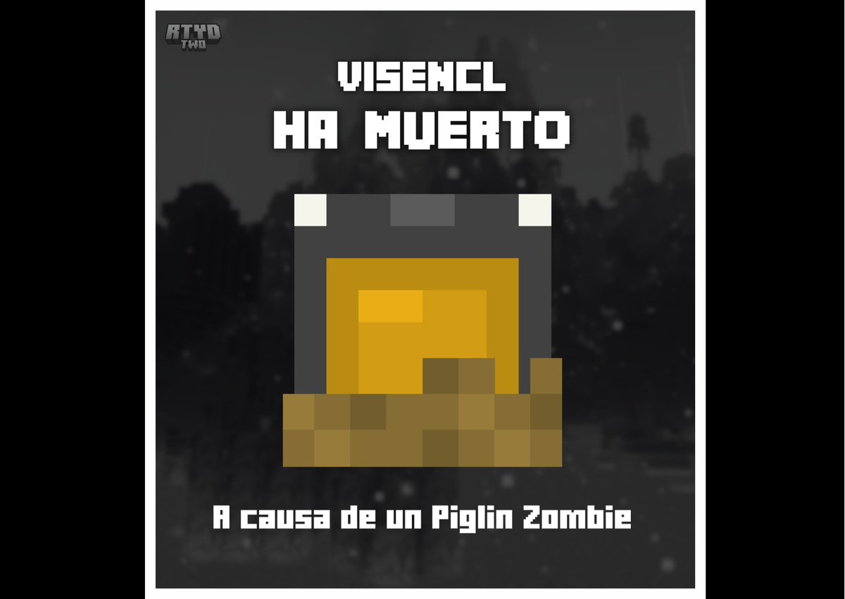 RunToYourDeath's tweet image. #67 @vicenn__l ¡HA MUERTO! 🔥☠️

Ha muerto a causa de un Piglin Zombie