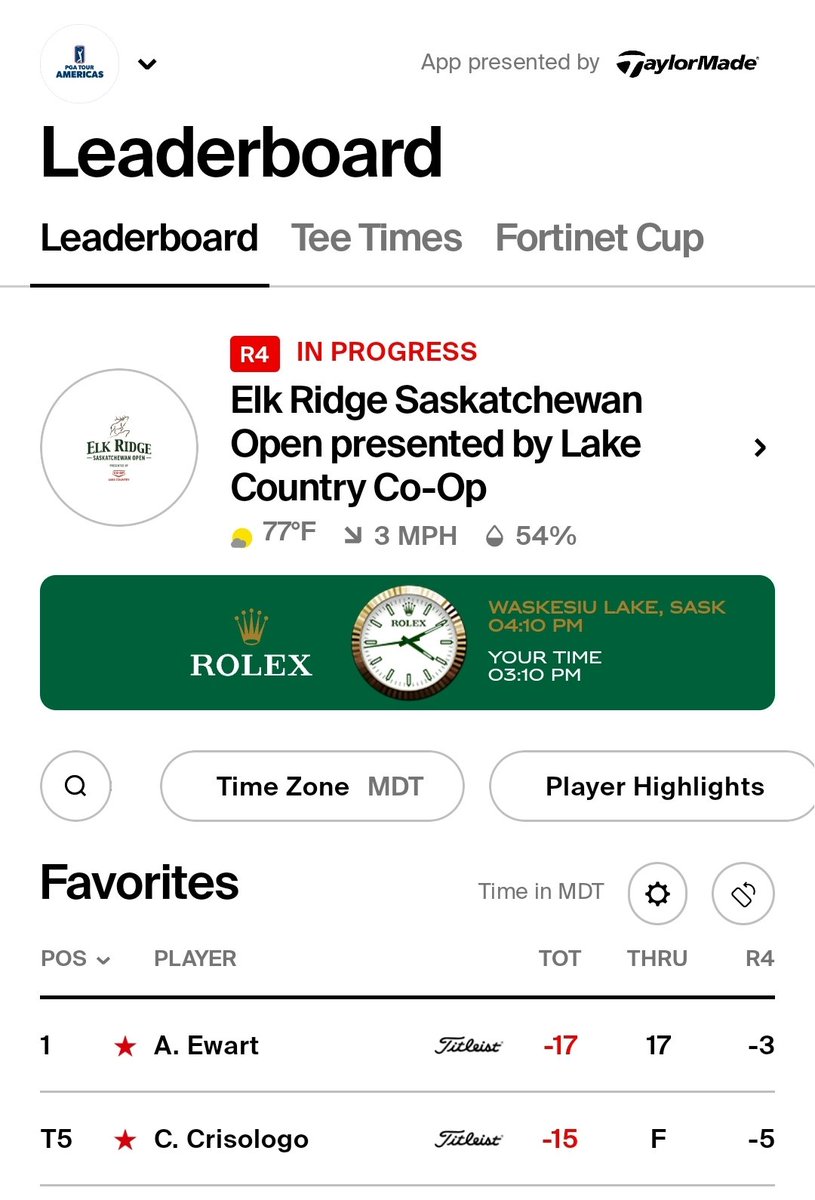 vancouvergolf's tweet photo. Not sure who else is following this exciting finish, but a par on 18
for AJ Ewart's first win @PGATOURAmericas @ElkRidgeSKOpen !! Let's go AJ!!
Finish strong Pro!! 🇨🇦
@ChrisCrisologo with his best finish of the season in T5 👊🏼🇨🇦
#BCPros #GolfCanada #VGTPros
#VancouverGolfClub https://t.co/i7uRMUOMS7