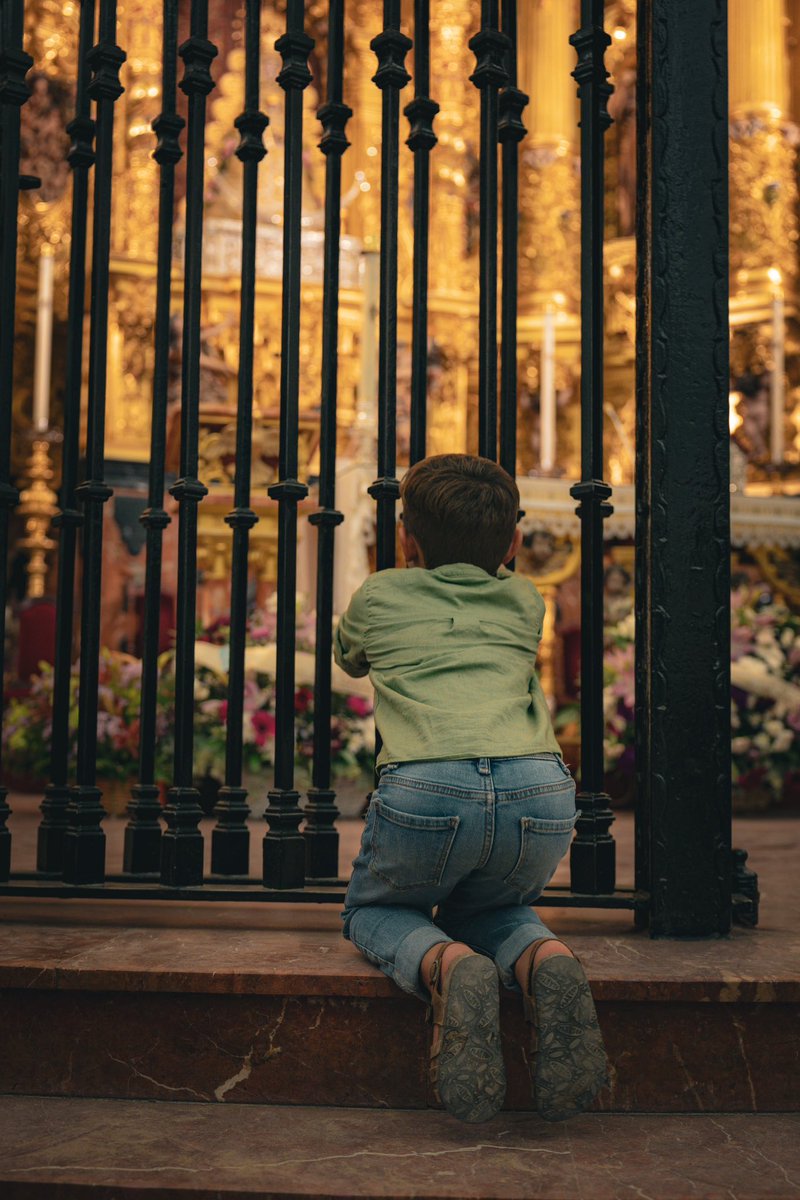 El amor a la Virgen desde pequeño…💚