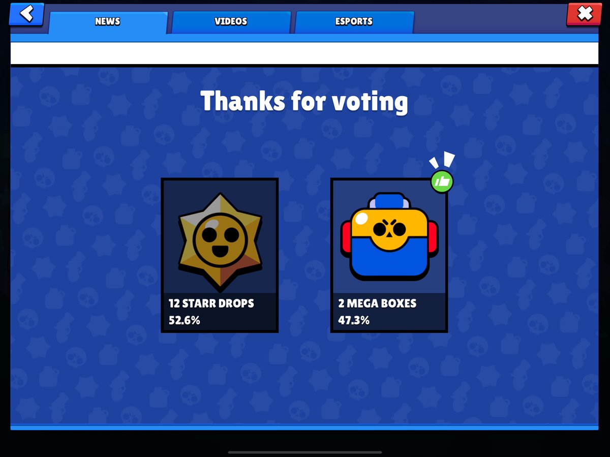ElectroZomb1's tweet photo. Starr drops won the first vote ❗️

What did you vote for?
#BrawlStars https://t.co/VF1x4IR93h