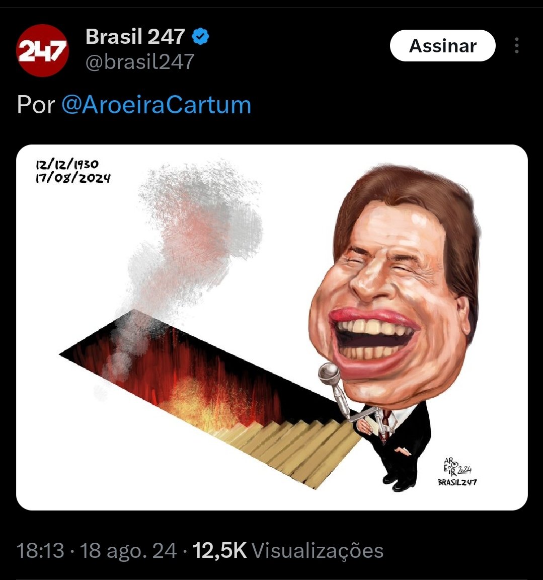 BaltarBanido's tweet image. Eu queria entender o que o Silvio Santos fez de tão ruim para a esquerda do amor. Alguém saberia explicar?