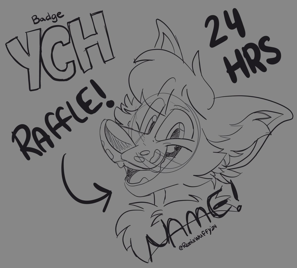 Remixwuffy's tweet image. Doing a raffle for that badge instead! 
Fully shaded
Any character or species
Follow+retweet and comment your ref
Ends in 24 hours