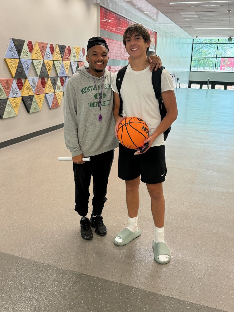 Lucas M. Durbin (@lucasmdurbin) on Twitter photo Thanks Coach <a href="/Q_Marks/">Quron Marks</a> & <a href="/KYSUMBB/">KSU Men's Basketball</a> for taking time to want to get to know me at IU INDY camp today. Can't wait to learn more about your campus.
<a href="/BRamseyKSR/">Brandon Ramsey</a> <a href="/Billy_Wright12/">Billy Wright</a> Thanks Coach <a href="/Q_Marks/">Quron Marks</a> & <a href="/KYSUMBB/">KSU Men's Basketball</a> for taking time to want to get to know me at IU INDY camp today. Can't wait to learn more about your campus.
<a href="/BRamseyKSR/">Brandon Ramsey</a> <a href="/Billy_Wright12/">Billy Wright</a>