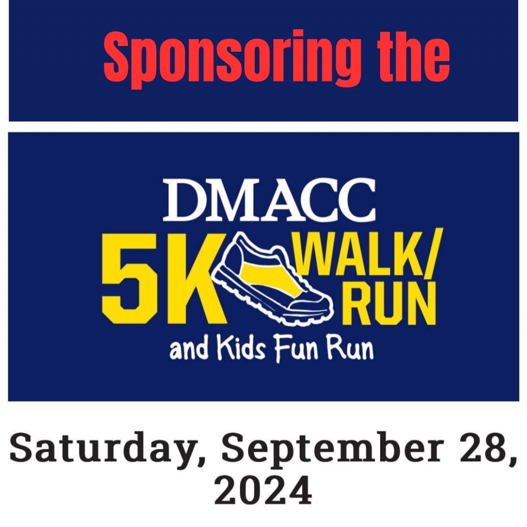 BrownsAnkeny's tweet photo. We're proud to support our community as a sponsor of the #DMACC 5K Walk/Run and Kids Fun Run. It's an honor to be part of such a great event!
#DMACC #5k #kidsfunrun https://t.co/8fIfJsBtCH