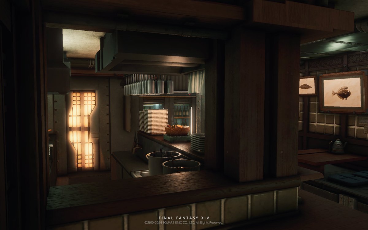 badgalsarini's tweet photo. an izakaya of another world 𓎩

[L] OMEGA (Chaos DC), Goblet: Ward 1 Plot 60
#hgxiv #FF14ハウジング  #FF14Housing  #ffxivhousing #HousingEden

The idea of making this interior came after finding an old video of HGXIV (long before I joined the team!!) walking through the (1/4) https://t.co/aMLSV1Eo3Q