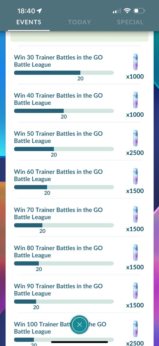 clickhales's tweet photo. Imma just say it, THIS shit in PoGo aint it. The battles suck and I never have fun even if I win. There’s always a delay or lag, and it’s so inconsistent. No amount of star dust is worth it. Niantic needs to rethink these challenges lol. https://t.co/qzNw5m7AAu