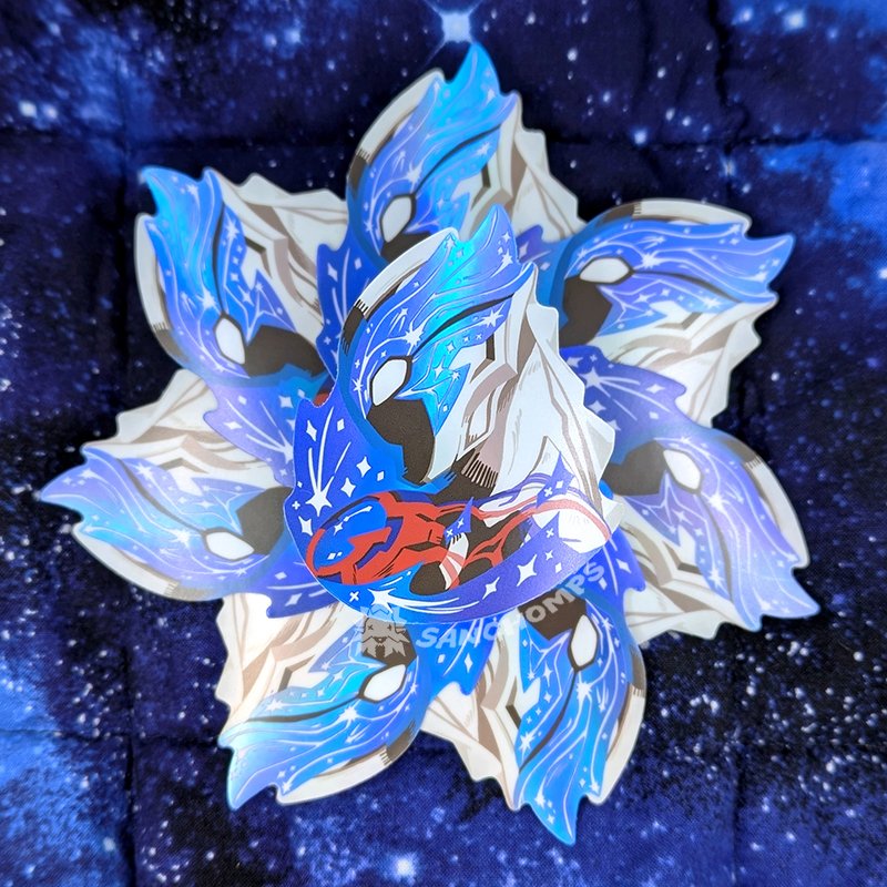 「limited restocks of these holo blazar ch」|sancho 🔆 shop open!!のイラスト