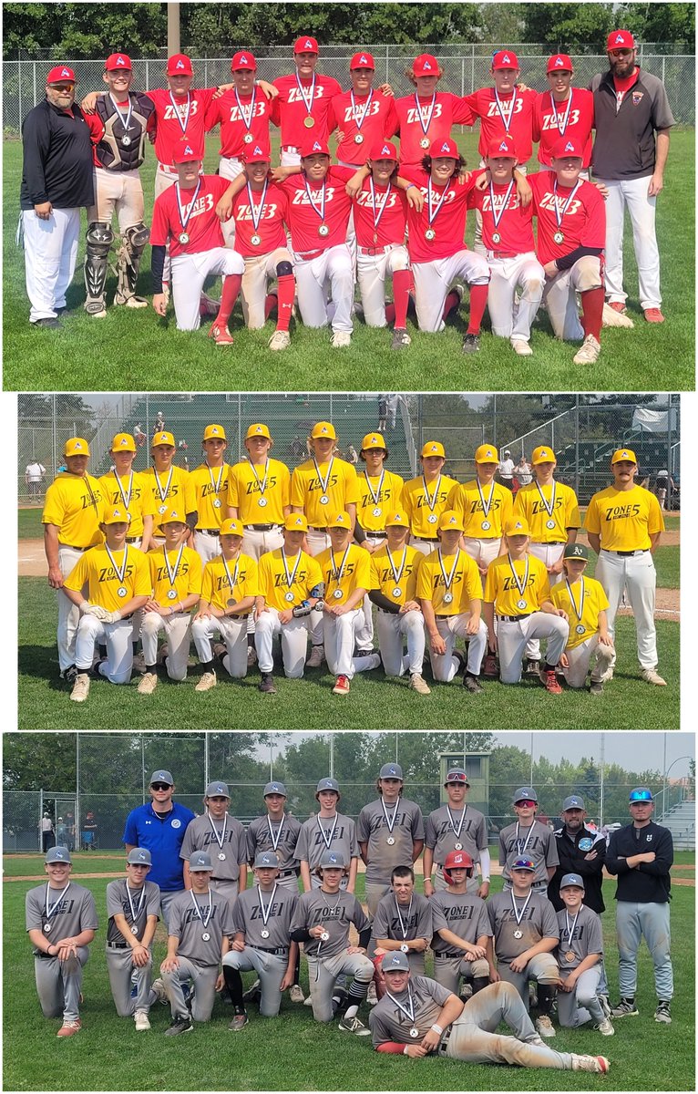 AABCBaseball's tweet image. Congratulations to Zone 3 on winning the 2024 Alberta Zone Championship in Sherwood Park on Sunday, August 18 with a 5-4 victory over Zone 5 in the Gold Medal game! Zone 1 defeated Zone 6 in the Bronze Medal game 11-10. Congrats to all teams and thanks to SPMBA for hosting.