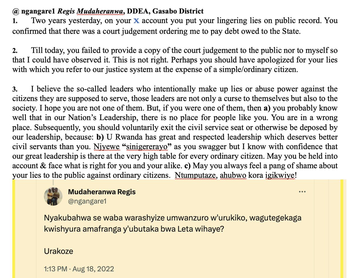 Cyriaque Harelimana tweet media