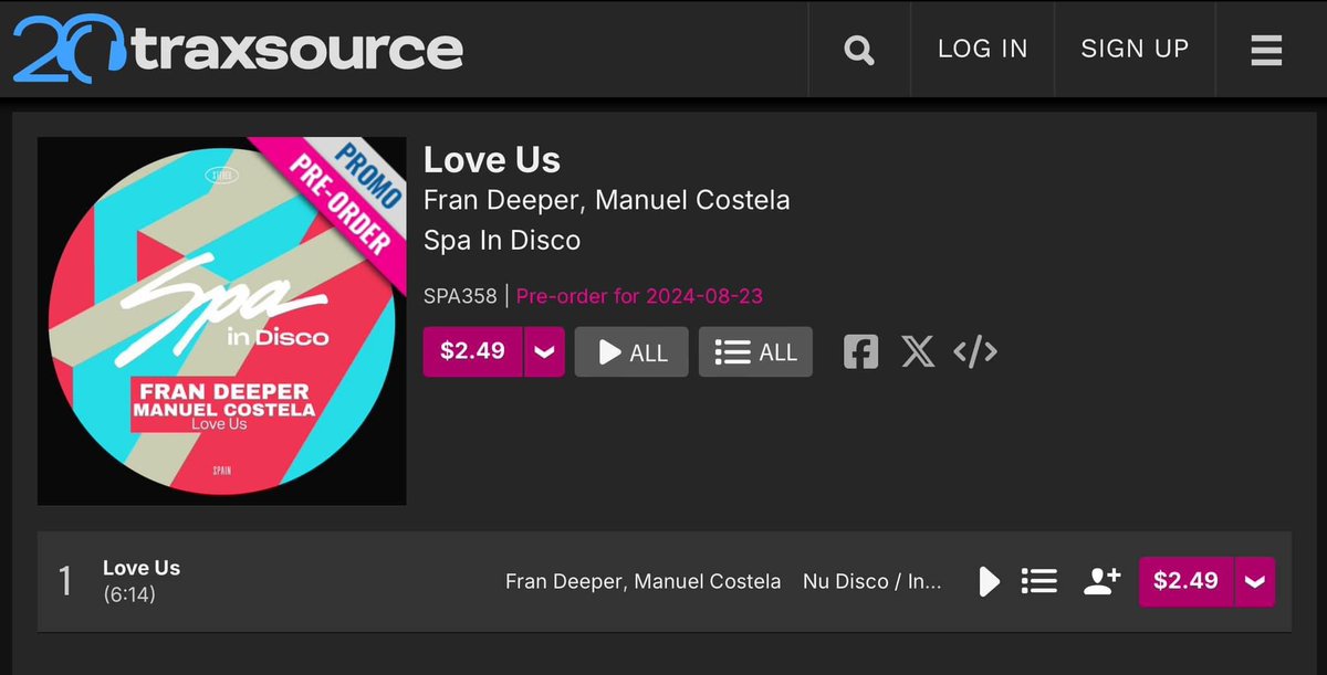 FranDeeper's tweet photo. Coming soon ! @Spa_In_Disco [SPA355] Fran Deeper &amp; @ManuelCostela - Love Us / Out friday 23 August on @traxsource , Reserve your copy now;  
.
https://t.co/LABWvTLEKC
.
SoundCloud: https://t.co/LObdj7w51b
.
#spaindisco #manuelcostela #frandeeper #disco #discohouse #soul https://t.co/TJ56pnmu1X