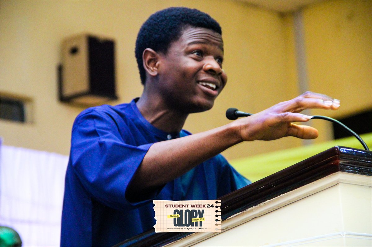 NBC_JOS's tweet photo. BAPTIST STUDENTS FELLOWSHIP WEEK Topic: Glory
Text: Haggai 2:7-9, Isaiah 6:1-13
Ministration: Sis. Christiana Olaniyi (BSF Pastor)
#LetGodArise
#BSFWEEK2024
#BaptistFamily https://t.co/YYCCe2rGm3