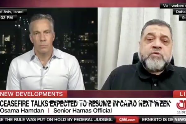 all_israel_news's tweet image. Hamas official abruptly leaves CNN interview after hosts asks if group takes responsibility for Gaza civilian deaths.

ow.ly/x4Kq50T0K2G

#CNNInterview #Hamas  #October7Attacks #Gaza #CivilianDeaths