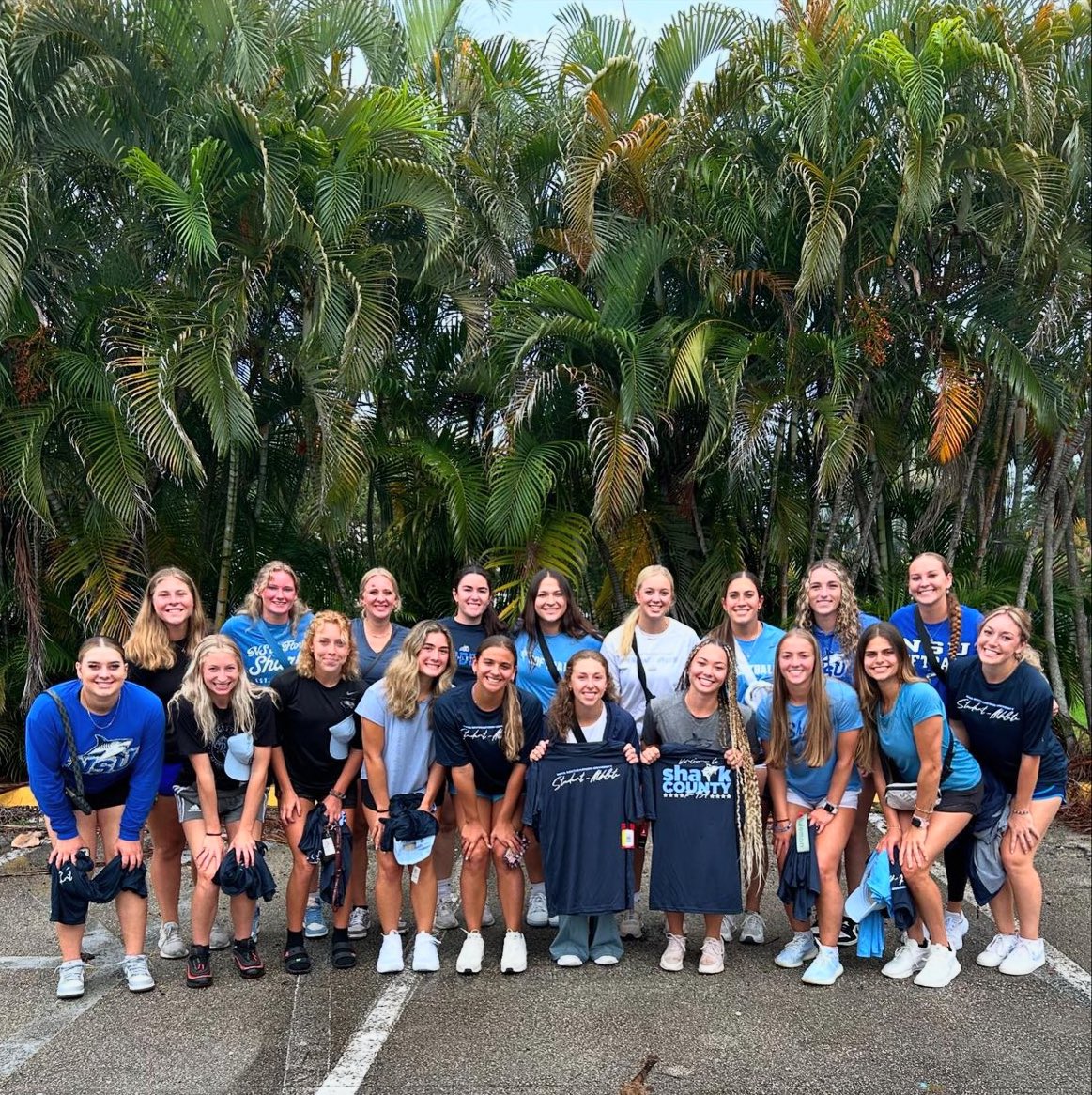 First team pic of the school year! 🩵🦈🥎 #HungryForMore #SharkCounty