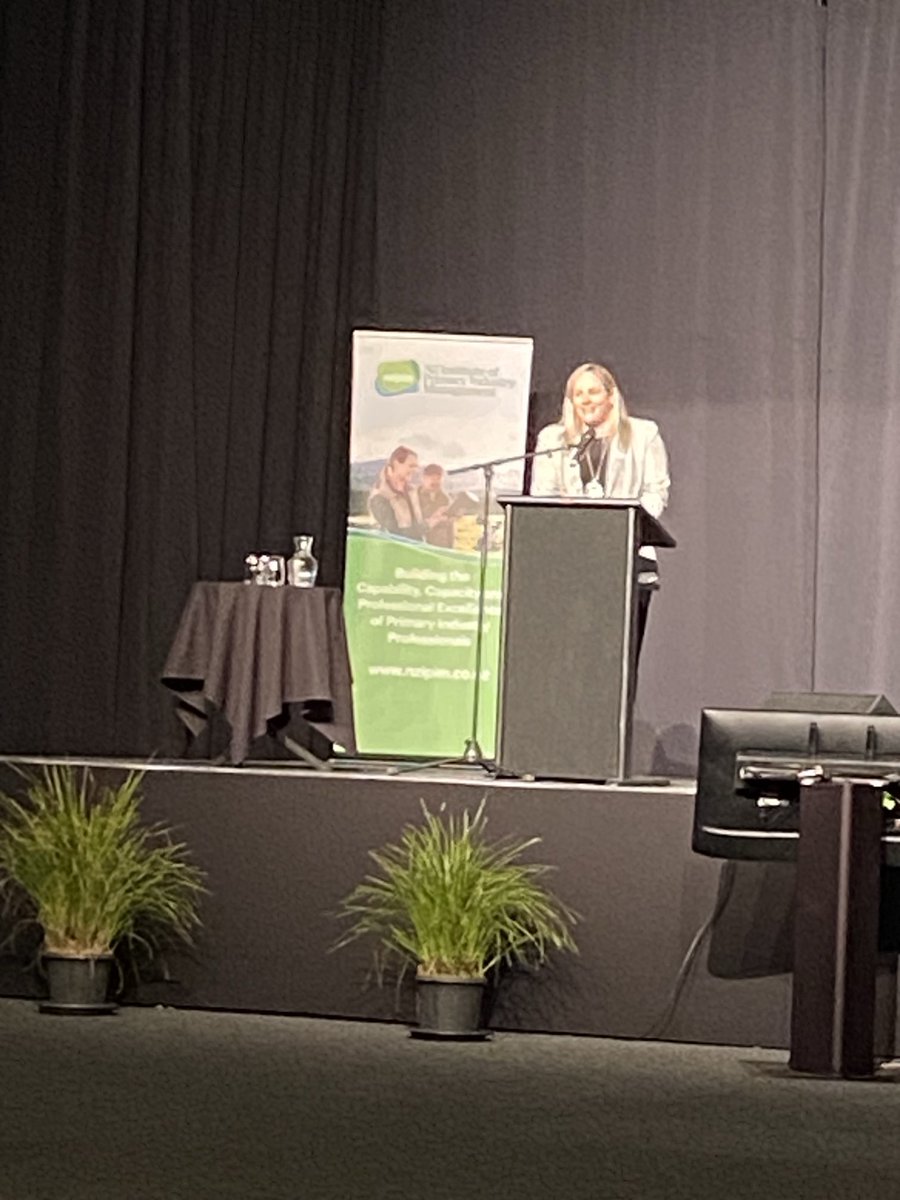MilkLinesNZ's tweet photo. Rowena Duncum nails it as NZIPIM 24 conference kicks off. https://t.co/WV4ytorqZM