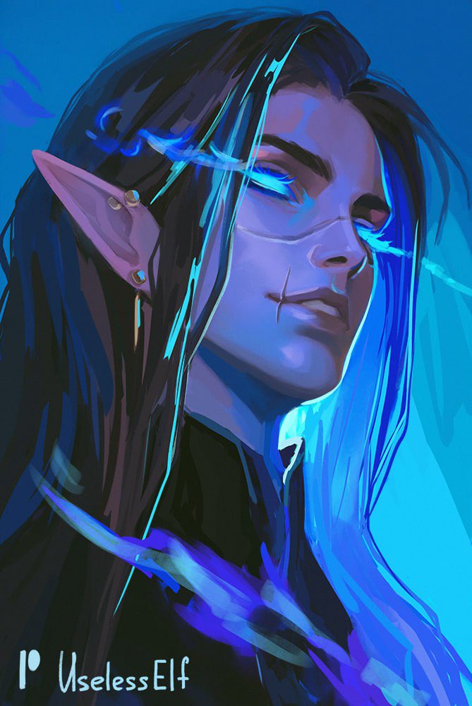 Useless_Elf's tweet photo. If you see this, post Blue art 💙 https://t.co/a2YmJTniee