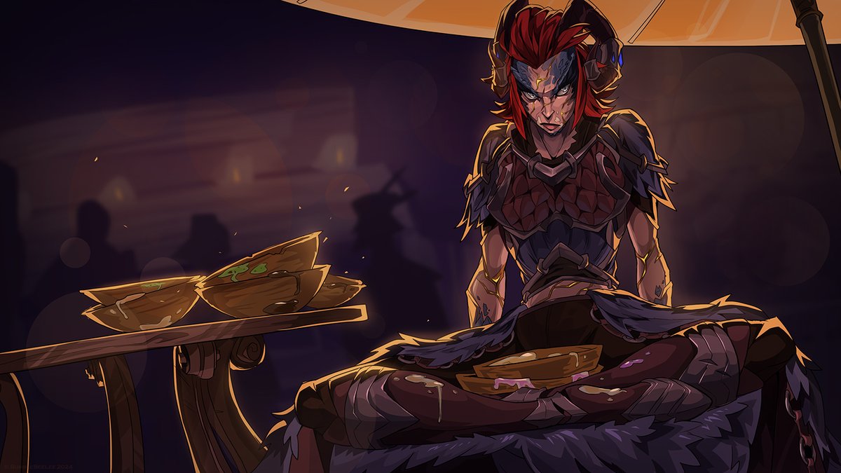 The Ice Cream Didn't Help
A Commission for a friend :) 

#Digitalart #WoW #Fantasy #Illustration #characterart #Scene
