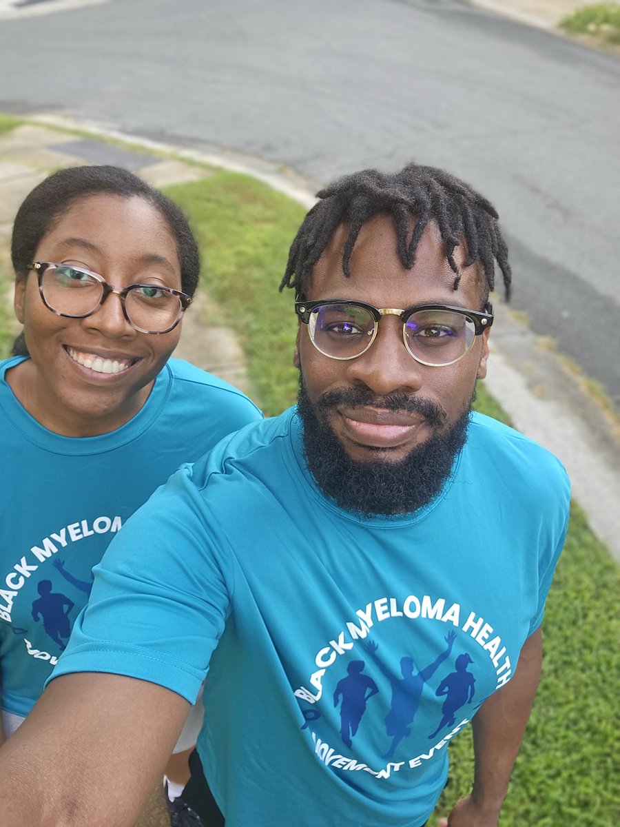 VHarrisPharmD's tweet photo. Black people are more likely to be diagnosed with multiple myeloma and at a younger age. However, many are unaware of what myeloma is. Happy to have taken part in the 3rd Annual Movement Event by Black Myeloma Health to raise awareness #myeloma #MMms #Rxtwitter #MedTwitter https://t.co/xkppUi1eNT