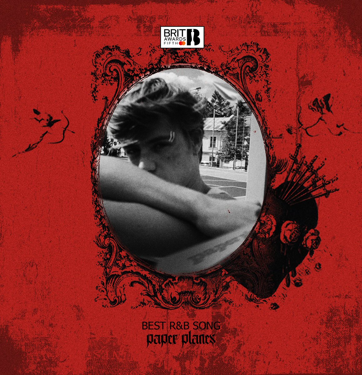 The BRITs Best R&amp;B Song is "paper planes". ❤️