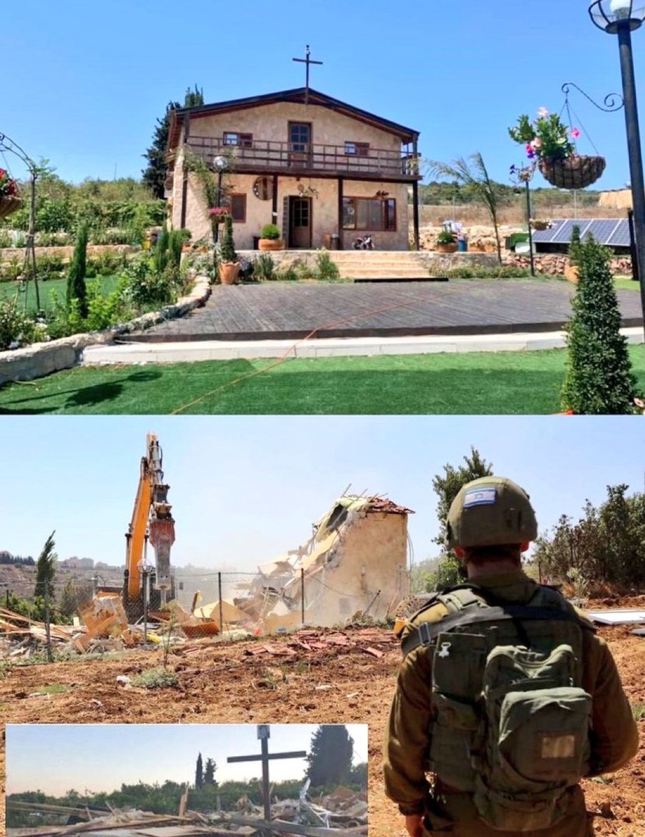ShaykhSulaiman's tweet photo. Israel is wiping out one of the last Christian villages in Palestine, so Israeli settlers can build a settlement over its ruins.

When will Christians across the world stand up against this Genocide? https://t.co/HFxOxH9IkF