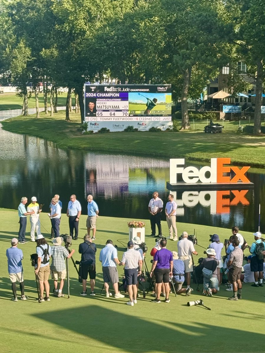 Congratulations Hideki Matsuyama for winning the FedEx St. Jude Championship. The annual FedEx St. Jude Championship in Memphis, Tennessee brings together world-class golfers, St. Jude patients, fans and supporters. This tournament has raised more than $60 million for St. Jude,