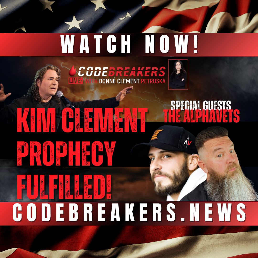 HOD_online's tweet photo. 🚨 CodeBreakers Live With Special Guests: AlphaVets - KIM CLEMENT PROPHECY FULFILLED! Watch the full broadcast by clicking the link. 👉 https://t.co/ua9bTuu2J7
#KimClement #CodeBreakers #Prophecy #AlphaVets https://t.co/CbRLa9H1YQ
