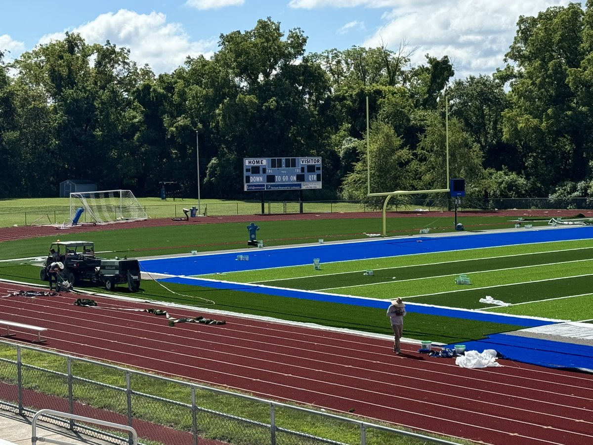 The <a href="/LutheranCougars/">Lutheran Cougars</a> stadium field is coming along nicely…lots of progress the last couple of days!

Thank you <a href="/TeamATGSPORTS/">ATG Sports</a>!